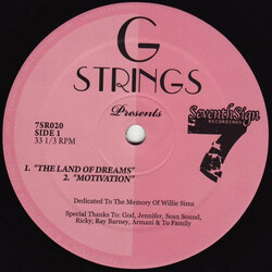 G Strings The Land Of Dreams USED VINYL 12INCH 33 S RPM REISSUE