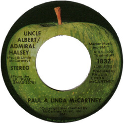 Paul & Linda McCartney Uncle Albert / Admiral Halsey USED VINYL 7INCH 45 RPM SINGLE STEREO