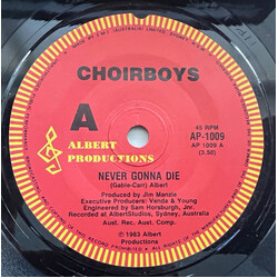Choirboys Never Gonna Die USED VINYL 7INCH 45 RPM SINGLE