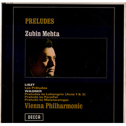 Zubin Mehta / Franz Liszt / Richard Wagner / Wiener Philharmoniker Preludes Vinyl LP USED