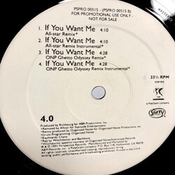 4.0 If You Want Me USED VINYL 12INCH PROMO