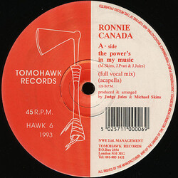 Ronnie Canada The Power's In My Music USED VINYL 12INCH 33 S RPM