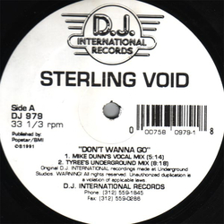 Sterling Void Don't Wanna Go Vinyl 12" USED