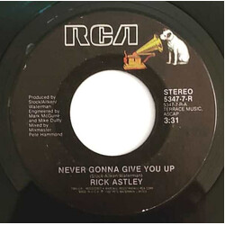 Rick Astley Never Gonna Give You Up USED VINYL 7INCH 45 RPM SINGLE STYRENE