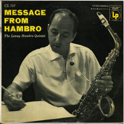 The Lenny Hambro Quintet Message From Hambro Vinyl LP USED