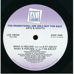 Artz & Kraftz What A Feeling USED VINYL 12INCH PROMO