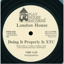 Denise Motto / London House Tell Jack / Doing It Properly Is XTC USED VINYL 12INCH 33 S RPM LIMITED EDITION