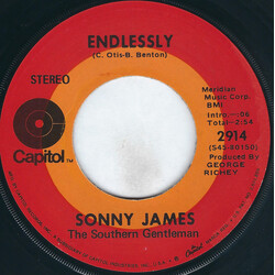 Sonny James Endlessly / Happy Memories USED VINYL 7INCH 45 RPM SINGLE STEREO