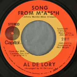 Al De Lory Song From M*A*S*H USED VINYL 7INCH 45 RPM STEREO
