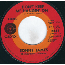 Sonny James Don't Keep Me Hangin' On USED VINYL 7INCH 45 RPM SINGLE