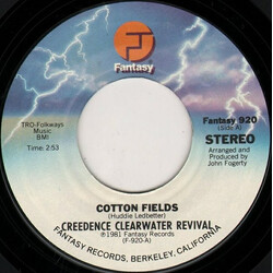 Creedence Clearwater Revival Cotton Fields USED VINYL 7INCH 45 RPM STYRENE STEREO