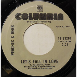 Peaches & Herb Let's Fall In Love USED VINYL 7INCH 45 RPM SINGLE REISSUE