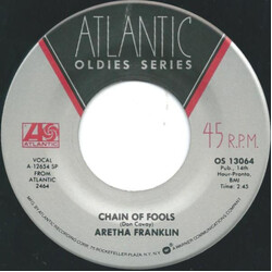 Aretha Franklin Chain Of Fools / Bridge Over Troubled Water USED VINYL 7INCH 45 RPM REISSUE