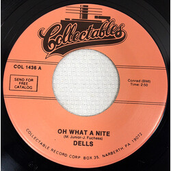 The Dells Oh What A Nite / Jo-Jo USED VINYL 7INCH SINGLE REISSUE 45 RPM