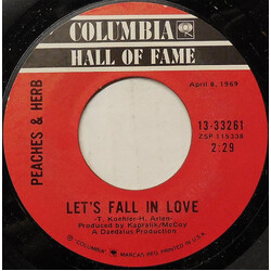 Peaches & Herb Let's Fall In Love USED VINYL 7INCH 45 RPM SINGLE REISSUE