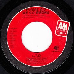 L.T.D. Where Did We Go Wrong USED VINYL 7INCH 45 RPM SINGLE STYRENE STEREO