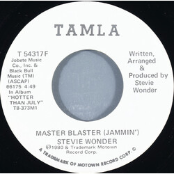 Stevie Wonder Master Blaster USED VINYL 7INCH SINGLE 45 RPM PROMO
