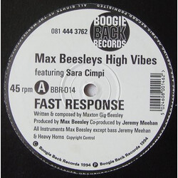 Max Beesley's High Vibes Fast Response / Journey Through Life USED VINYL 12INCH 45 RPM SINGLE