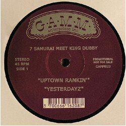 7 Samurai / King Dubby Uptown Rankin' USED VINYL 12INCH PROMO