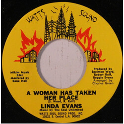 Linda Evans A Woman Has Taken Her Place USED VINYL 7INCH 45 RPM