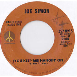 Joe Simon You Keep Me Hangin On / Nine Pound Steel USED VINYL 7INCH 45 RPM SINGLE