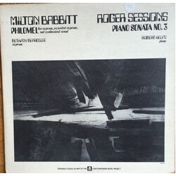 Milton Babbitt / Roger Sessions Philomel / Piano Sonata No.3 Vinyl LP USED