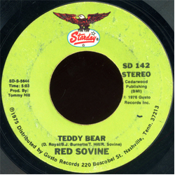 Red Sovine Teddy Bear Vinyl 7" USED