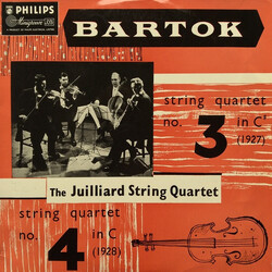 Béla Bartók / Juilliard String Quartet String Quartet No. 3 In C (1927) / String Quartet No. 4 In C (1928) Vinyl LP USED