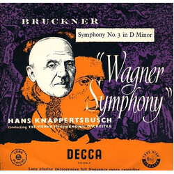 Anton Bruckner / Hans Knappertsbusch / Wiener Philharmoniker Symphony No. 3 In D Minor Vinyl LP USED