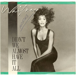 Whitney Houston Didn't We Almost Have It All USED VINYL 7INCH 45 RPM SINGLE STEREO