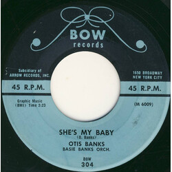 Otis Banks She's My Baby USED VINYL 7INCH 45 RPM