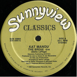 Kat Mandu / The Sunshine Band The Break  / Black Water Gold USED VINYL 12INCH 33 S RPM