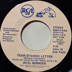 Jo-El Sonnier Tear-Stained Letter USED VINYL 7INCH 45 RPM PROMO STEREO