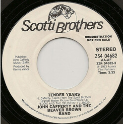 John Cafferty And The Beaver Brown Band Tender Years USED VINYL 7INCH 45 RPM SINGLE PROMO