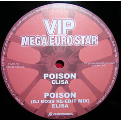 Elisa (5) / Mark Foster (2) VIP Mega Euro Star USED VINYL 12INCH 45 RPM PROMO