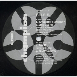 F.U.S.E. Approach & Identify USED VINYL 12INCH PROMO