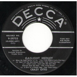 Der Schräge Otto Gaslight Medley / Tin Pan Alley Medley USED VINYL 7INCH 45 RPM SINGLE