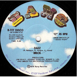 Brick Dazz / Music Matic USED VINYL 12INCH 45 RPM SINGLE