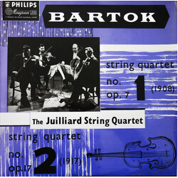 Béla Bartók / Juilliard String Quartet String Quartet No. 1 Op. 7 (1908), String Quartet No. 2 Op. 17 (1917) Vinyl LP USED