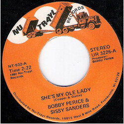 Bobby Pierce (2) / Sissy Sanders Love We Just Can't Get At Home / She's My Ole Lady USED VINYL 7INCH 45 RPM SINGLE STEREO