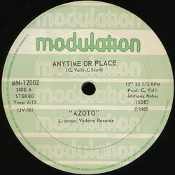 Azoto Anytime Or Place USED VINYL 12INCH