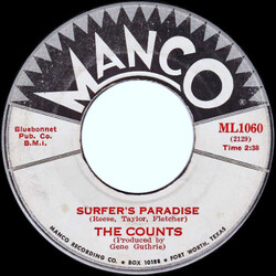 The Counts (8) Surfer's Paradise / Chug-A-Lug USED VINYL 7INCH 45 RPM SINGLE