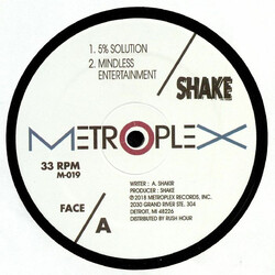 Shake 5% Solution USED VINYL 12INCH EP REPRESS