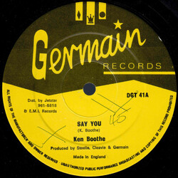 Ken Boothe Say You Vinyl 12" USED