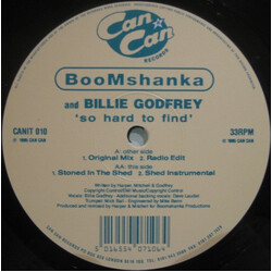 Boomshanka / Billie Godfrey So Hard To Find USED VINYL 12INCH 33 S RPM