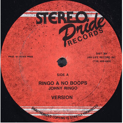 Johnny Ringo / K.C. Jockey Ringo A No Boops / A No Me Name Boopsy Vinyl 12" USED