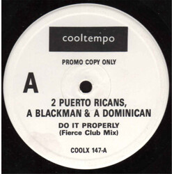 2 Puerto Ricans, A Blackman AND A Dominican Do It Properly USED VINYL 12INCH PROMO