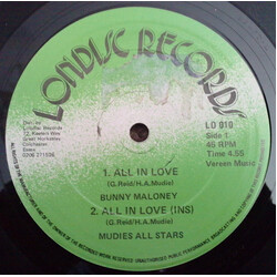 Bunny Maloney / Mudies All Stars / D. J. Peter St. Patrick All In Love / Baby I Love You Vinyl 12" USED