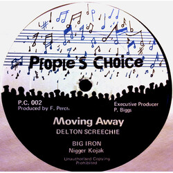Delton Screechie / Nigger Kojak Moving Away / Big Iron Vinyl 12" USED