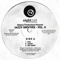 Glamco Productions Jazzy Grooves Vol. II USED VINYL 12INCH 33 S RPM